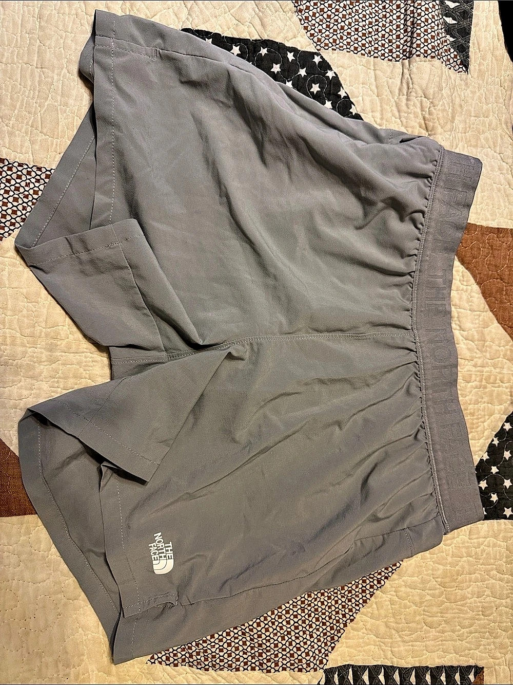 The North Face Women's Gray Nylon Athletic Shorts Size Medium